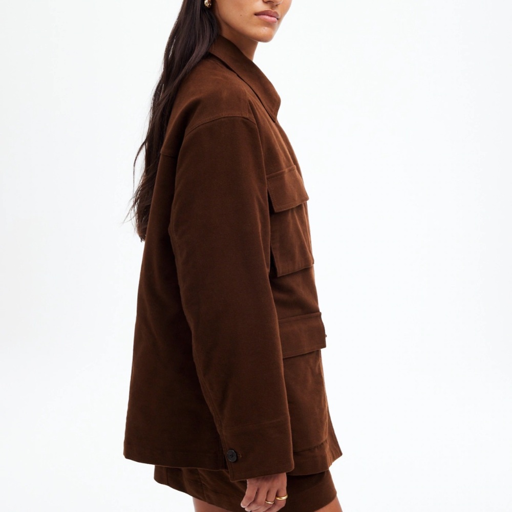 New MADEWELL Size XXL Flap-Pocket Field Jacket in Dark Chicory $298 NT117 - Picture 6 of 9
